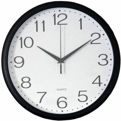 M.A.T. Group hodiny nástěnné pr.30cm,PH,sklo,kov ČER/BÍ – Hledejceny.cz