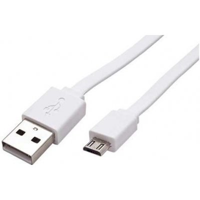 Roline 11028761 USB 2.0 - USB A(M) na micro USB B(M), 1m, bílý – Zbozi.Blesk.cz