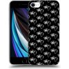 Pouzdro a kryt na mobilní telefon Apple Pouzdro Picasee silikonové Apple iPhone SE 2020 - Separ - White On Black černé