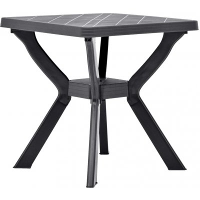 OMAXI 859842 Bistro stolek antracitový 70 x 70 x 72 cm plast – Hledejceny.cz