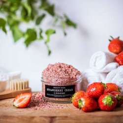 Almara Soap přírodní cukrový peeling Strawberry Cream 140 g