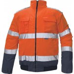 Cerva Zimní nepromokavá reflexní bunda CLOVELLY PILOT 2 v 1 Hi-Vis oranžová/námořnická – Zboží Mobilmania