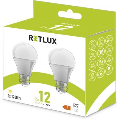 Retlux REL 31 Sada LED žárovek Classic 12W E27 teplá bílá – Zboží Živě