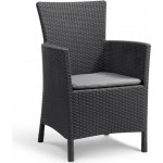 Keter Zahradní židle MONTANA graphite+grey 215526 – Hledejceny.cz