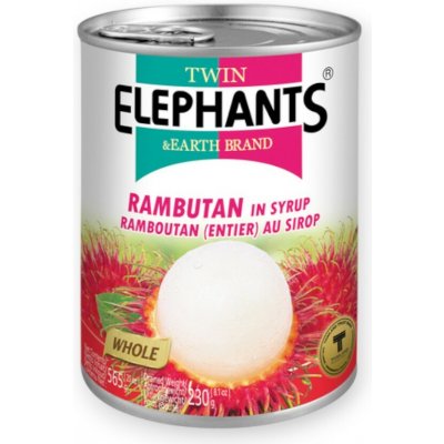 Twin Elephants Rambutan v sirupu 565 g – Sleviste.cz