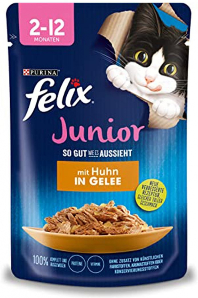 Felix Fantastic Junior s kuřetem v želé 85 g