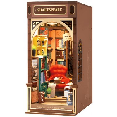 RoboTime Zarážka na knihy miniatura domečku Knihkupectví – Zboží Dáma