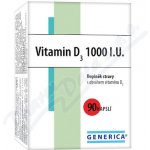 Generica Vitamin D3 1000 I.U. 90 kapslí – Hledejceny.cz