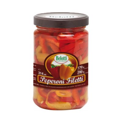 Belotti Paprikové filety Peperoni Filetti 314 ml