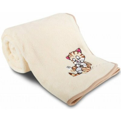 Svitap Deka z mikrovlákna s výšivkou KOČKA MĚSÍČNÍ TŘPYT – Sleviste.cz