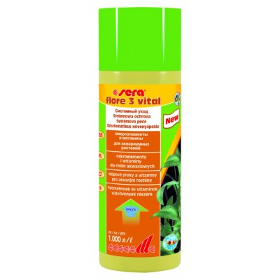 SERA Flore 3 Vital 250 ml – Zbozi.Blesk.cz