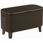 Keter Bevy Cool Bar Rattan 83,5 x 40 x 50-74 cm grafit – Hledejceny.cz