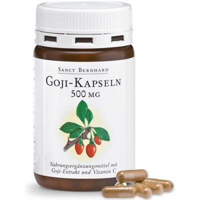 Kräuterhaus Sanct Bernhard KG Goji Berry Extrakt 500 mg 90 kapslí – Hledejceny.cz