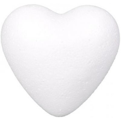 Meyco Srdce polystyrenové 8 cm bílá