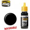 Modelářské nářadí AMMO by MIG Jimenez WASHABLE Black 17ml / A.MIG-104 AMIG0104