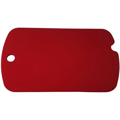 Bafpet Oboustranná psí známka military Červená 2,5 x 4,5cm 04V – Hledejceny.cz