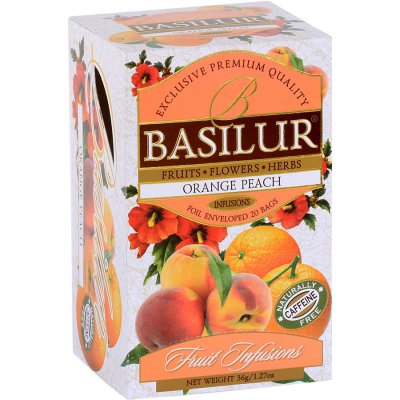 Basilur Fruit Infusion Orange Peach 20 x 1.8 g – Zbozi.Blesk.cz