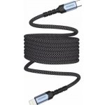 Swissten 71551020 MAGNETICKÝ DATOVÝ SAMONAVÍJECÍ USB-C / LIGHTNING, 1m – Zboží Živě