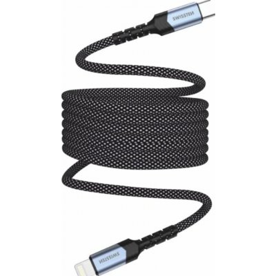 Swissten 71551020 MAGNETICKÝ DATOVÝ SAMONAVÍJECÍ USB-C / LIGHTNING, 1m – Zboží Živě