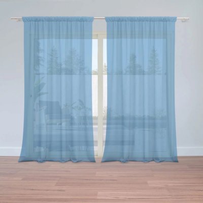 Záclony Modrá: 2 ks - 150x250 cm - Sablio – Hledejceny.cz