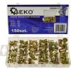 Sada nýtových matic z oceli, 150 ks – Geko G02912