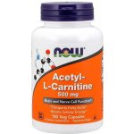 Now Foods Foods Acetyl-L-Carnitine 500 mg 100 kapslí – Hledejceny.cz