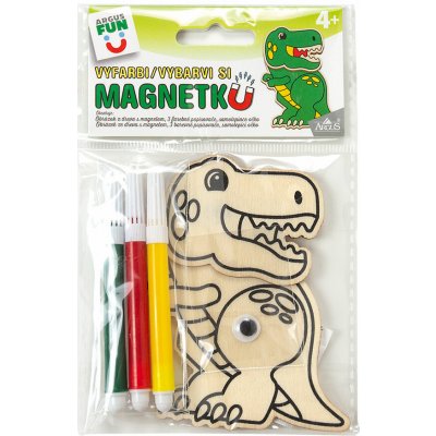 ARGUS Kreativní tvoření vybarvi si magnetku dinosaurus 19260003 – Hledejceny.cz