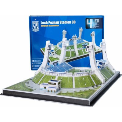 STADIUM 3D REPLICA Svítící 3D puzzle Stadion Lech Poznań FC Lech Poznań 65 ks – Zboží Mobilmania