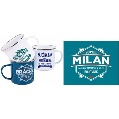 Albi Plechový hrnek se jménem Milan 250 ml – Zbozi.Blesk.cz