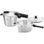 Fissler VITAQUICK 3,5 l + 6,5 l + skleněná poklice sada 3 ks – Zboží Mobilmania