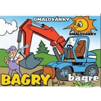 Omalovánky A5 Bagry