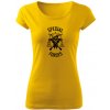 Dámské tričko s potiskem DRAGOWA dámské tričko special forces žlutá
