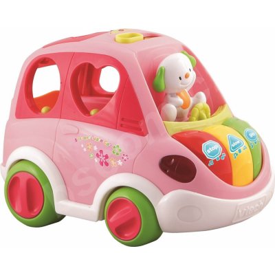 Vtech Mluvící auto vkládačka růžová