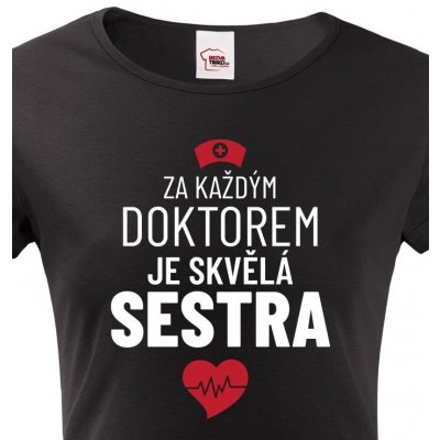 Tričko pro zdravotní sestry černá – Hledejceny.cz