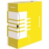 Donau Archivační krabice - A4, kartonová, 12 cm, žlutá