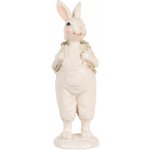 Béžová dekorace králičí chlapec v laclíkách a s nůší 6*6*17 cm – Hledejceny.cz