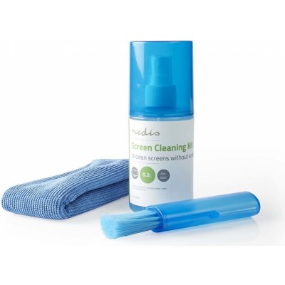Nedis CLSN120BU čisticí sada na obrazovky 3v1 200 ml – Sleviste.cz