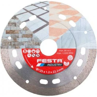 Festa Kotouč diamantový řezný plný 125 x 1.2 x 22.2 mm 21235 – Sleviste.cz
