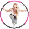 Hula hoop SPRINGOS Hula Hoop FA0067 100 cm růžovo-šedá