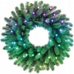 Twinkly Twinkly GD20P4425P00 LED RGB Stmívatelný vánoční věnec 50xLED pr. 60 cm Wi-Fi TW0059 – Hledejceny.cz