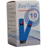 EasyTouch testovací proužky na cholesterol 10 ks – Zboží Mobilmania