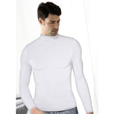 Pánské triko bezešvé t-shirt lupetto manica lunga Intimidea bílá