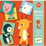 Djeco Pexeso a puzzle 2 v 1 Zvířátka – Zboží Mobilmania