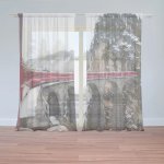 Sablio Záclony Vlak na mostě 2: 2ks 150x250cm – Hledejceny.cz