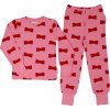 Dětské pyžamo a košilka Geggamoja Bow růžová