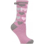 HeatHolders Zimní ponožky LITE HEART Růžová – Zboží Dáma