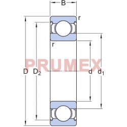 SKF 608-2Z kuličkové ložisko