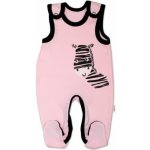 Baby Nellys Kojenecké bavlněné dupačky Baby Nellys Zebra růžové – Hledejceny.cz