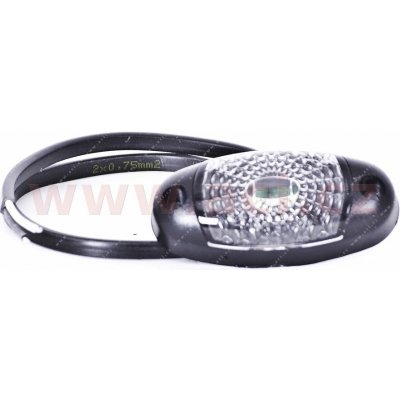 poziční světlo LED oválné bílé (72x45 mm) 12/24V – Hledejceny.cz