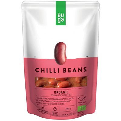Auga Červené fazole v chilli omáčce bio 400 g – Zboží Dáma